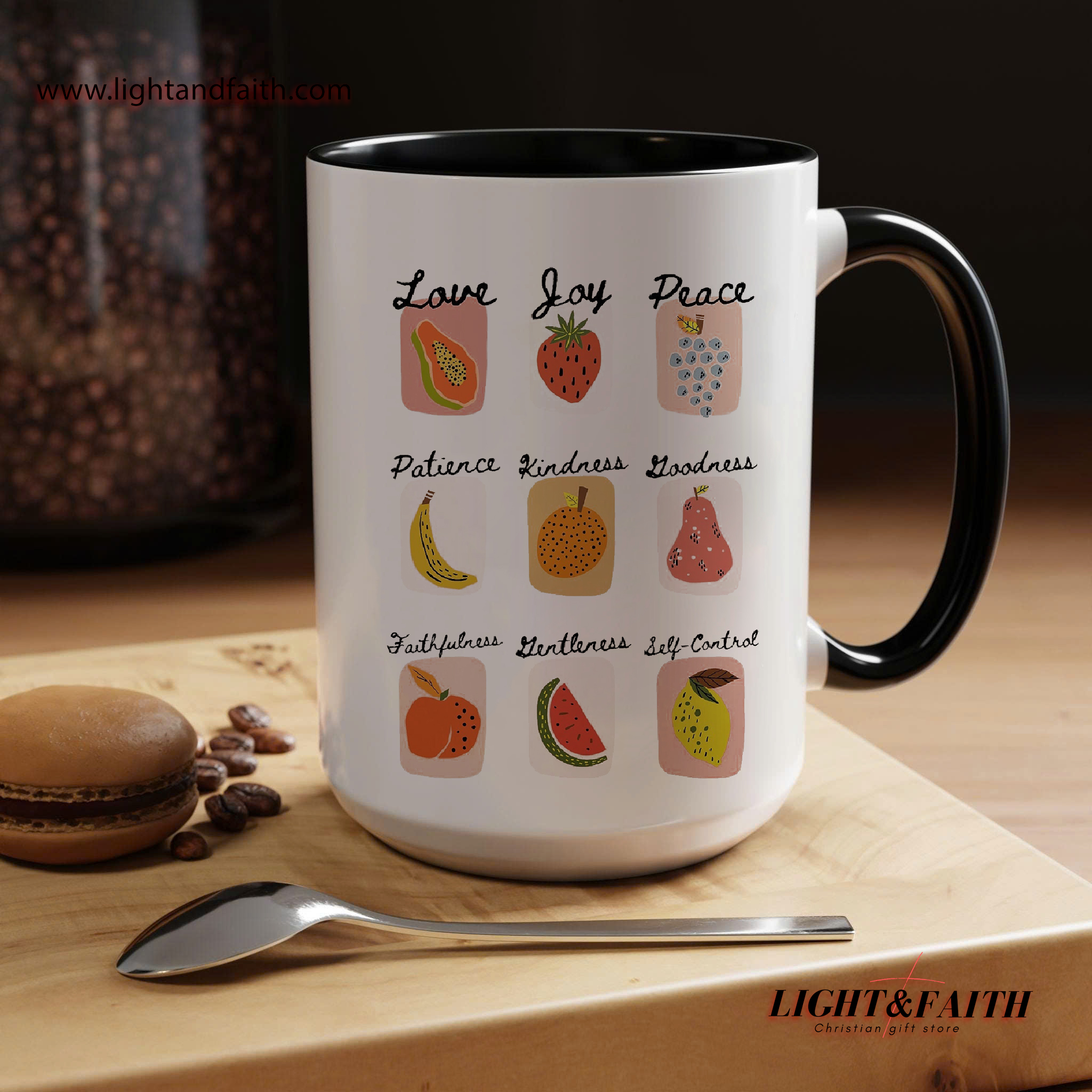Do Everything in Love Mug – 1 Corinthians 16:14 Scripture Mug, Christian Heart Cup MULAF32